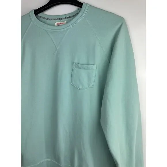 *Flaw Todd Snyder x Champion Midweight Pocket Sweatshirt Mint Green Crewneck 2XL - Picture 4 of 16